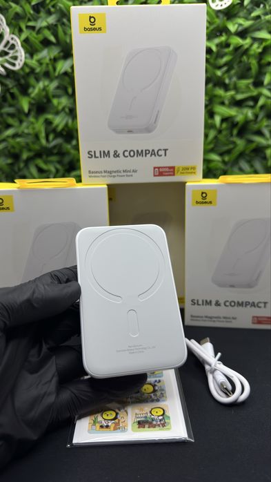 Магнітний павербанк Базеус 6000 mAh 20w Baseus magnetic powerbank