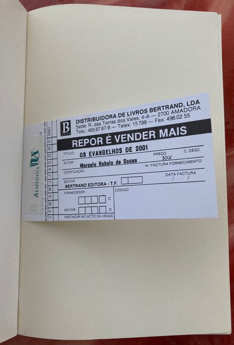 Evangelhos de 2001 Marcelo Rebelo de Sousa