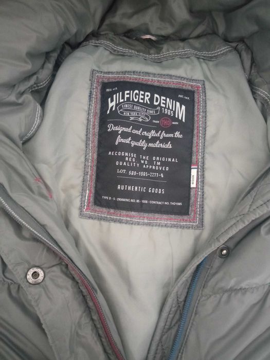 Tommy Hilfiger Denim oryginalna damska długa kurtka puchowa r S/M