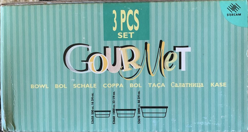 Набор ёмкостей (салатницы) 3 предмета GOURMET PASABAHCE 97826