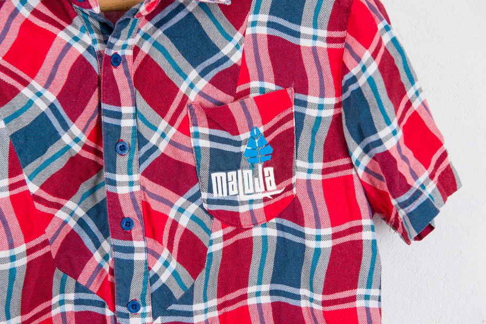 Maloja PassM. koszula damska bawełniana w kratkę krótki rękaw M