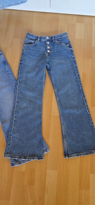 Джинси  Zara Wide Leg , кльош  9-10 р. з нової колекції в ідеал.стані
