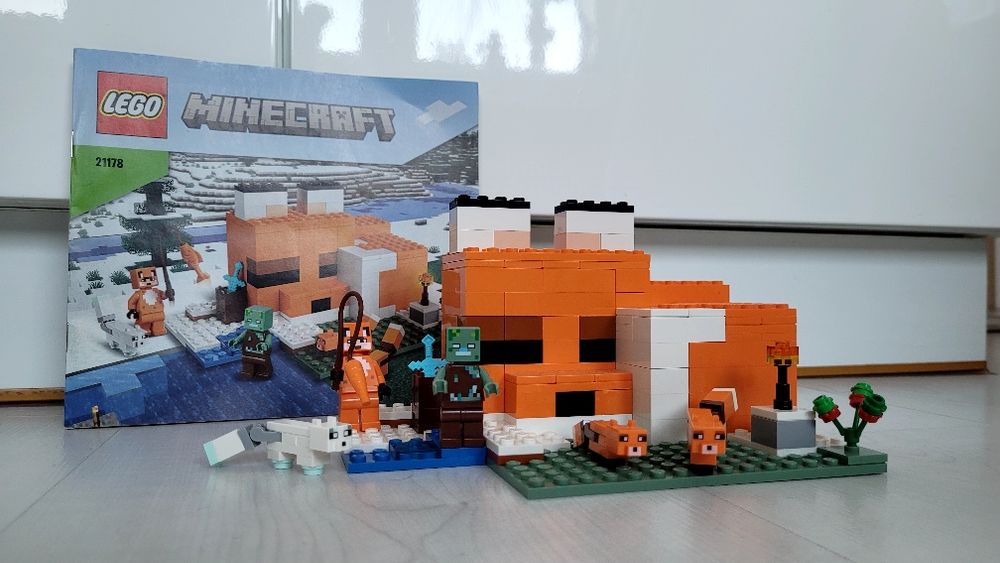 LEGO minecraft siedzisko lisów 21178