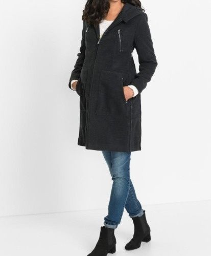 B.P.C płaszcz ciążowy z panelem dla dziecka szary ^34