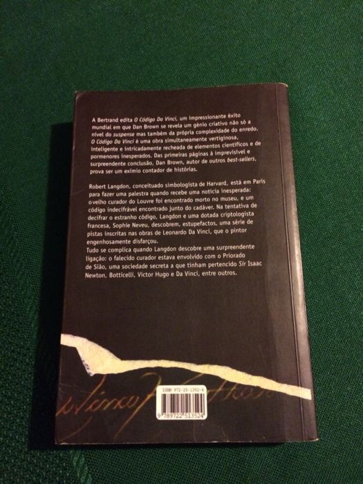 Livro O código Da Vinci