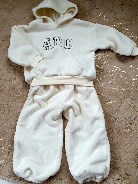 Стильний/флісовий костюм УНІСЕКС,розмір116/ОВЕРСАЙЗ худі і штани джоге