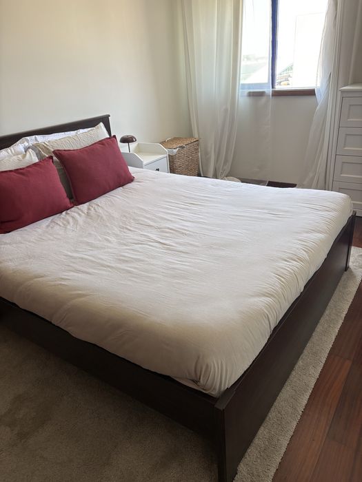 Cama SONGESAND IKEA Castanho Nogueira