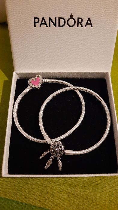 Pulseiras Pandora prata esterlina S925