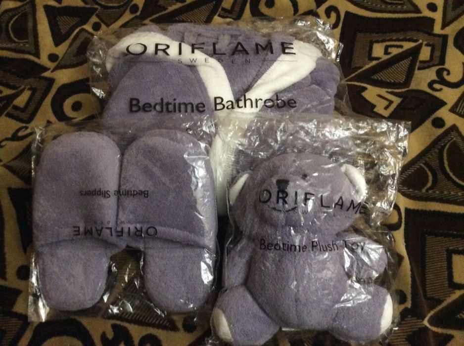 Халат дитячий махровий, іграшка мішка, тапочки( набор Мішка Оріфлейм).