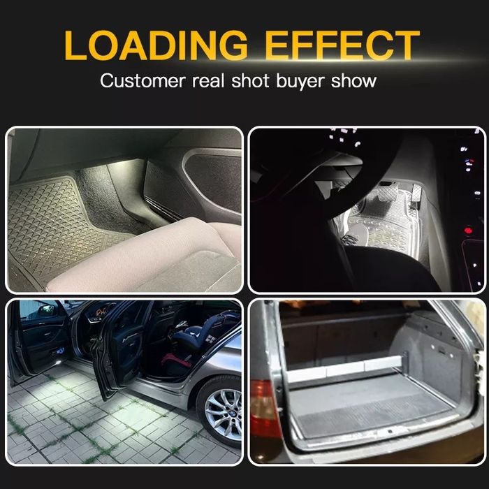 Штатная LED подсветка салона ног, дверей и багажника Volkswagen/Skoda