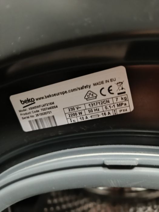 Pralka Beko slim, z funkcją pary,gratis ubezp. 330zł do 22.06.2029