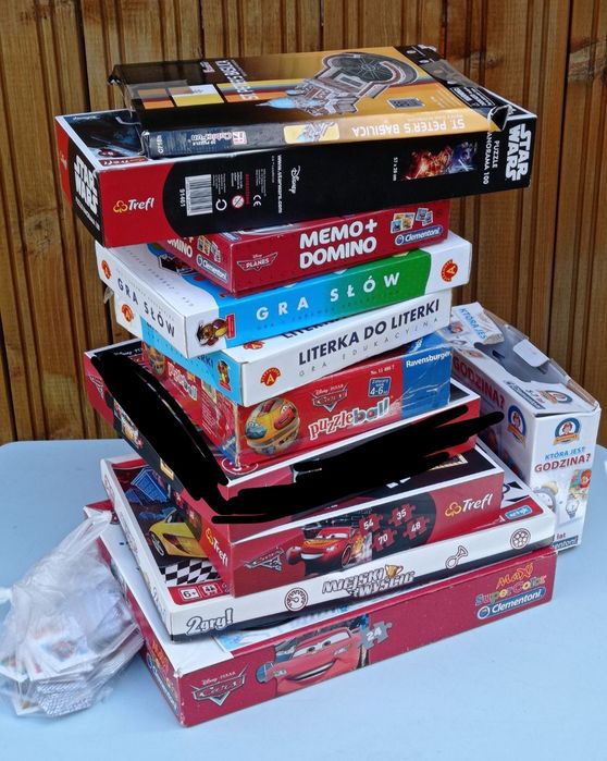 puzzle zygzak McQueen star wars chłopiec gry słowa litery wyścig