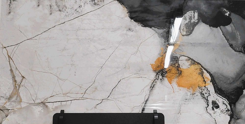 Płytki ceramiczne podłogowe Denim Black Poler-High Glossy gres rektyfikowane 60x120 Gat. I