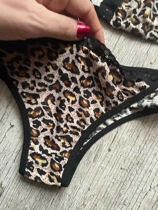 Nowy komplet bielizny panterka roz. L