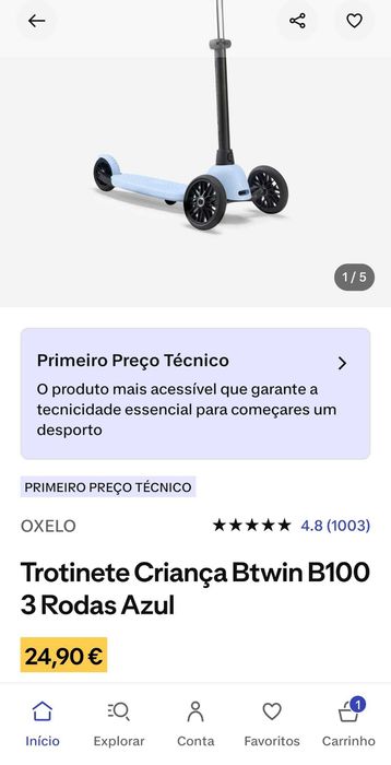 Kit para criança: moto 4, bicicleta, e trotineta por 130,00€