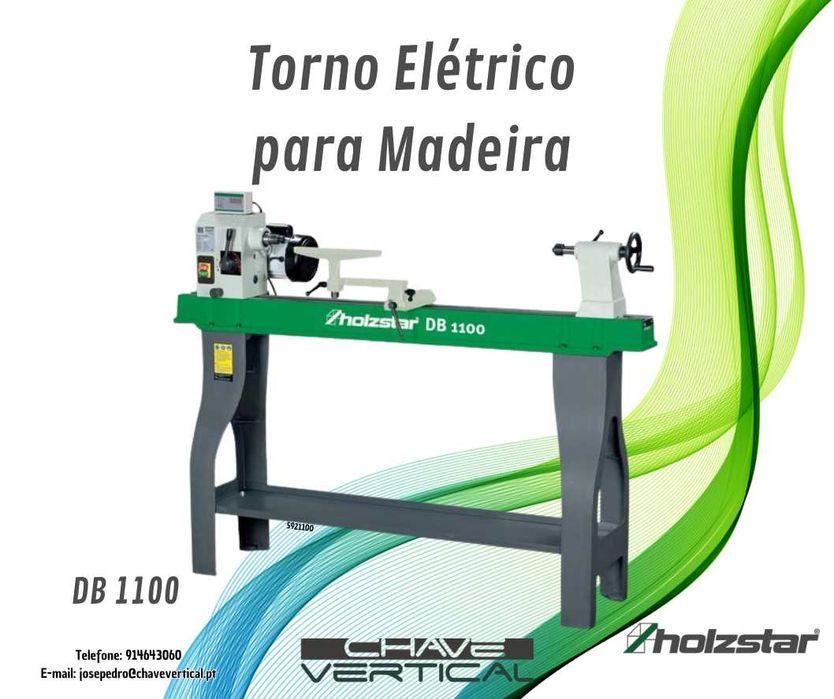 Torno Elétrico para Madeira DB1100 HOLZSTAR   JR19