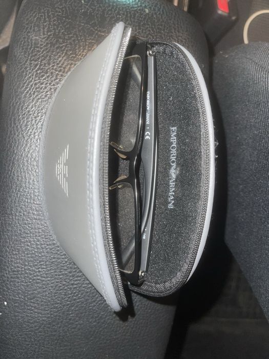 Emporio Armani oryginalne okulary korekcyjne, futerał