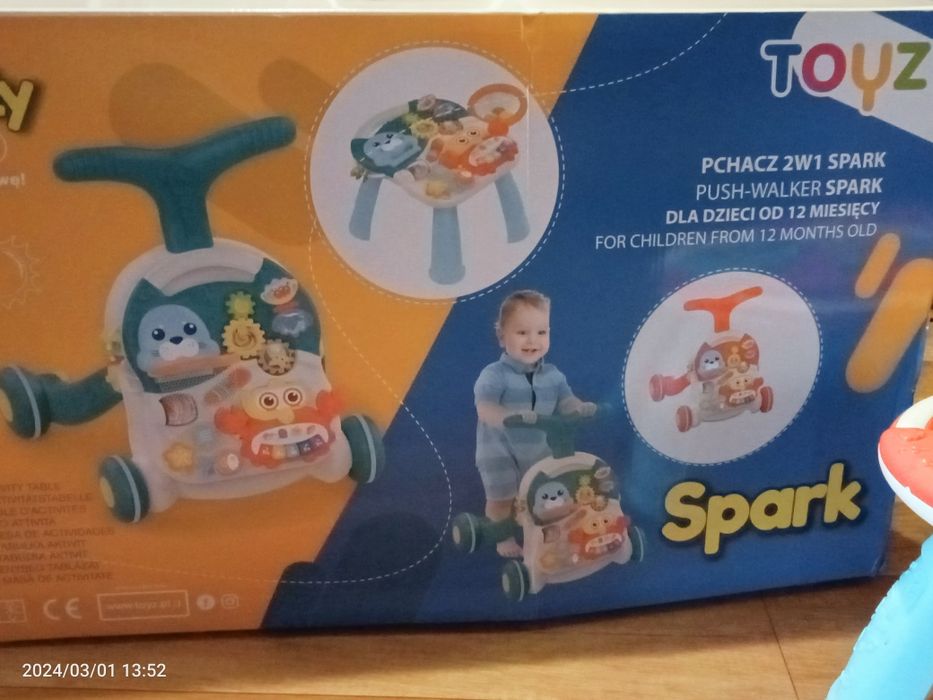 Chodzik Pchacz i stolik  interaktywny 5w1