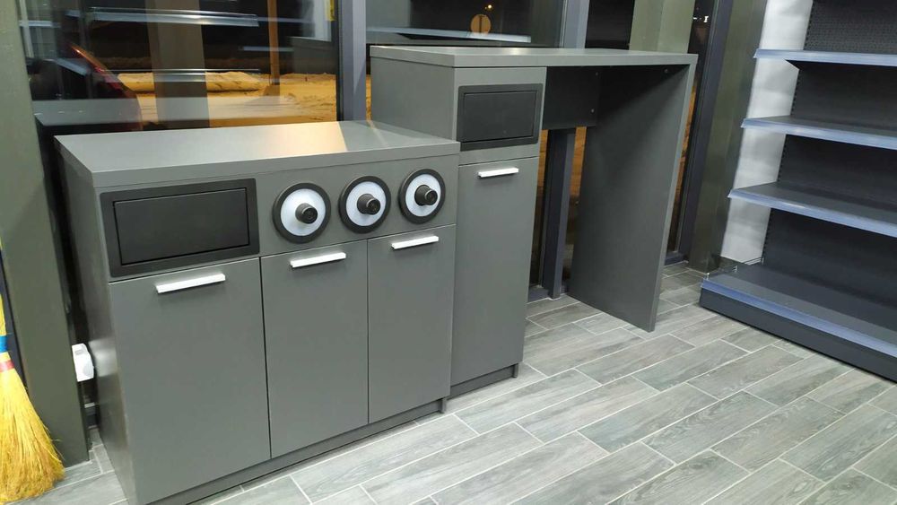 Кофемодуль из ДСП и металла под кофемашину для магазина/АЗС быстро