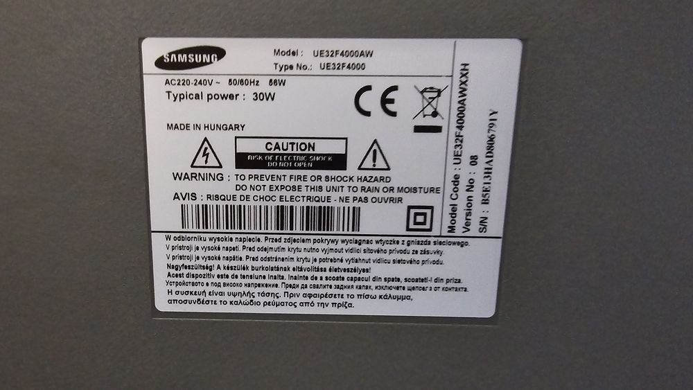 TV Samsung UE32F4000AW