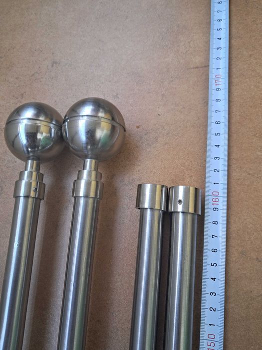 Karnisz podwojny srebrny 320 cm