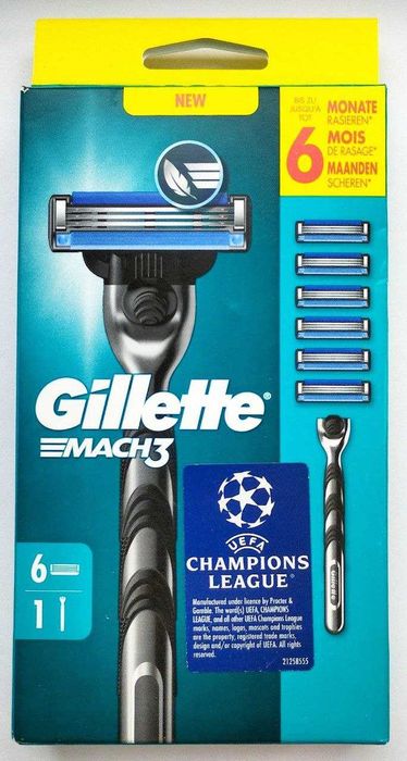 Станки для гоління Gillette Fusion5 та Mach3 100%, різні, оригінал ЄС