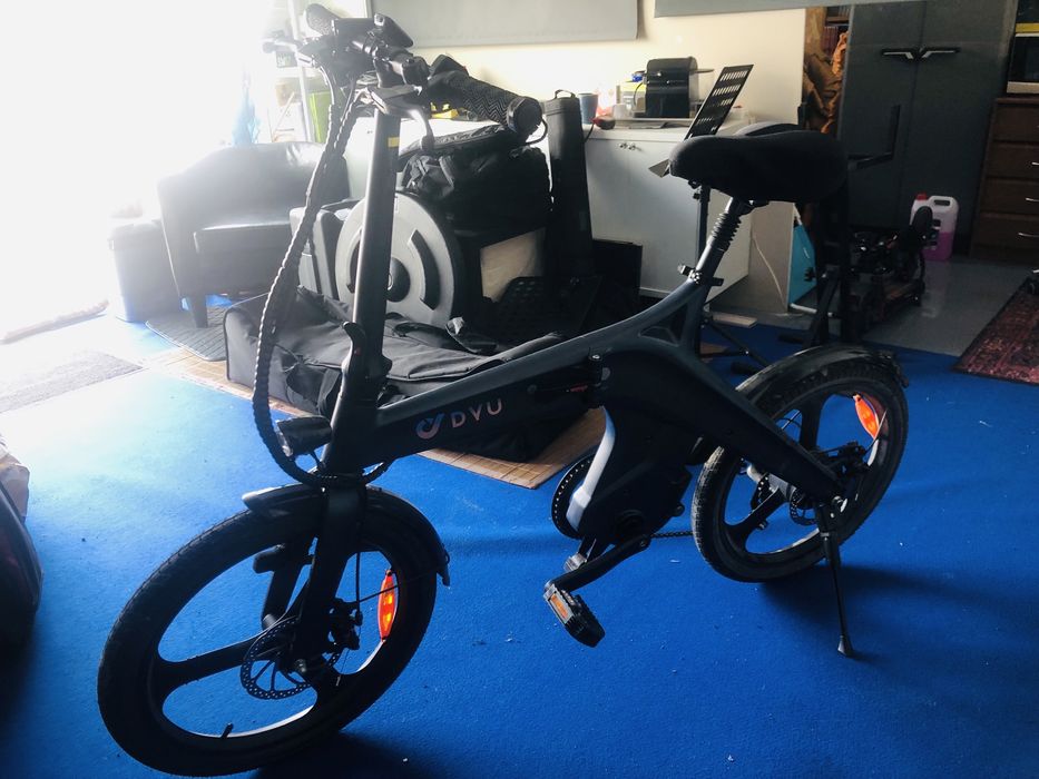 Bicicleta elétrica DYU T1 - Dobrável + saco de transporte