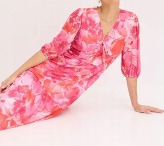 B.P.C sukienka siateczkowa midi wzory 44/46.