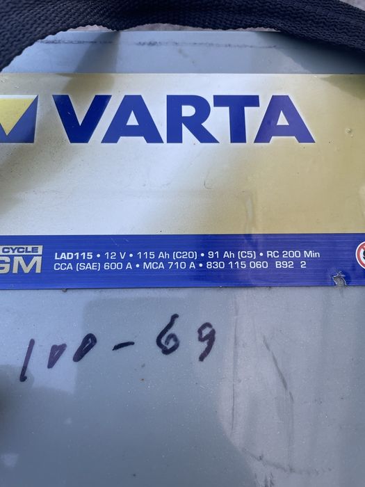Bateria Varta 115ah autoravana