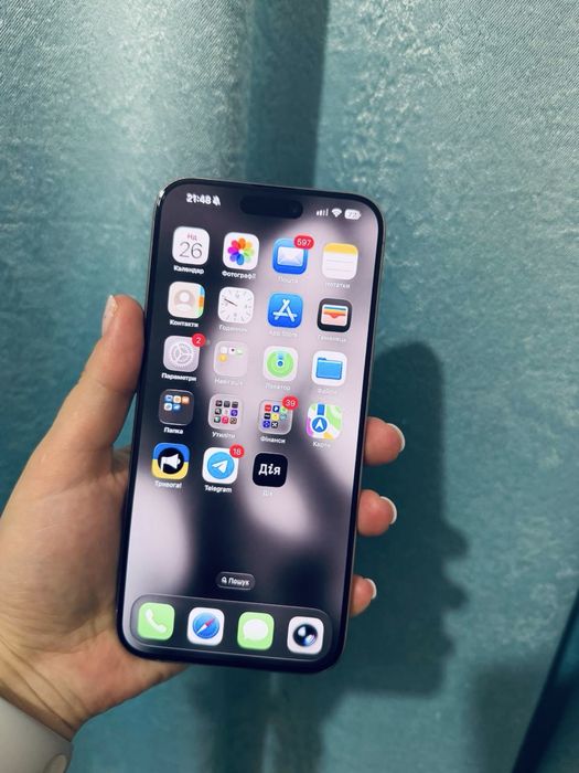 Iphone 15 pro max 256gb, natural titanium