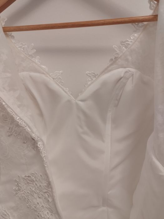 Suknia ślubna 2w1 odpinana spódnica