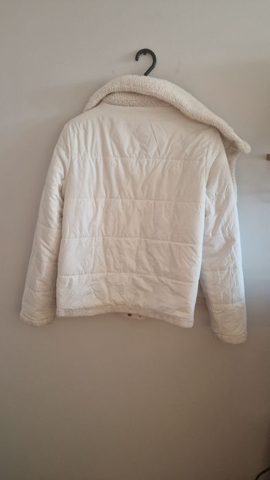 Kurtka dwustronna futerko kożuszek guess oryginalne białe cieple