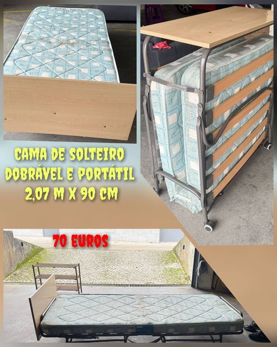 Cama de solteiro dobrável