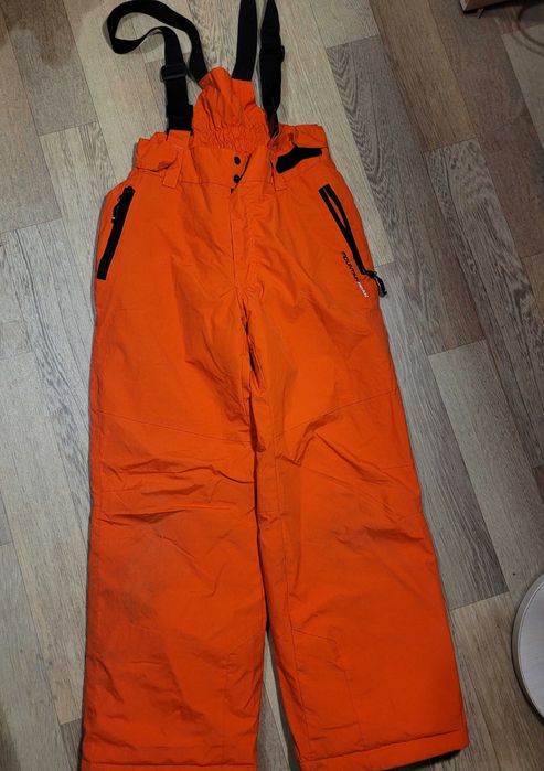 Полукомбинезон яркий лыжные штаны Mountain термо  р 134- 140