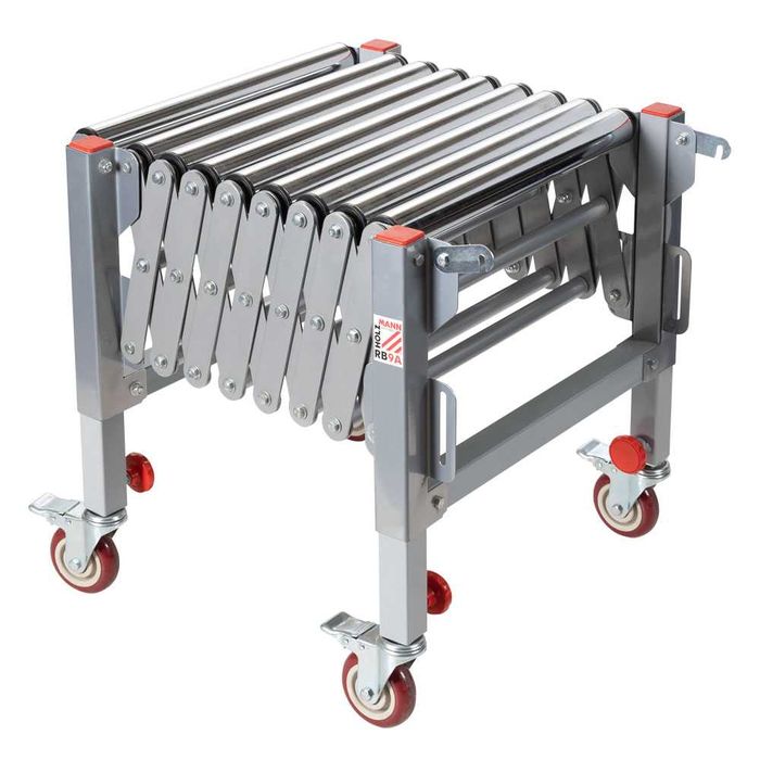 Podajnik rolkowy Holzmann RB9A stojak stół mobilny 130kg wys 1000mm