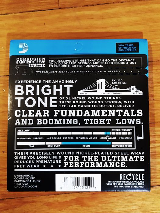 Cordas baixo elétrico 40-95 D'Addario