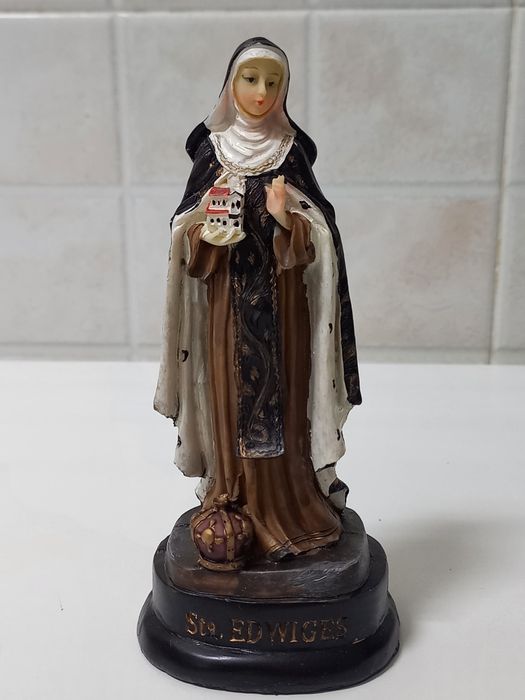 Estatuetas de Santa Edwiges e João Paulo II