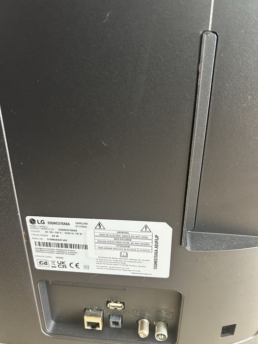 Tv da marca LG sem garantia