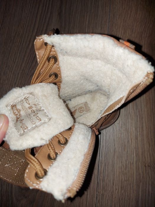 Buty 23 zimowe 14,5 cm wkładka Dusty samoloty trapery botki