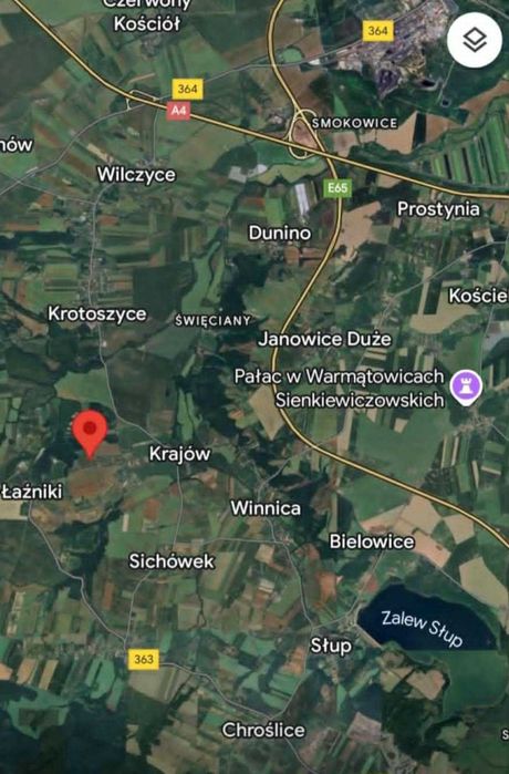 Działka budowlana 10a  Krajów-las
