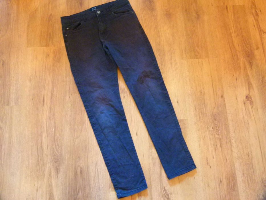 Bershka spodnie jeans rurki czarne rozm 36 S