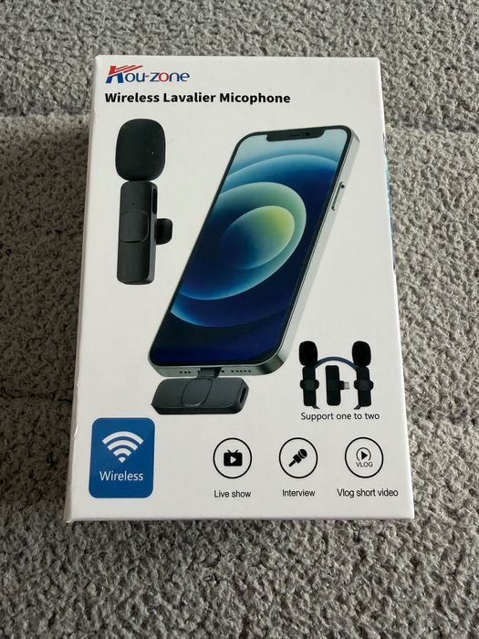 Microfone de Lapela Sem Fios
