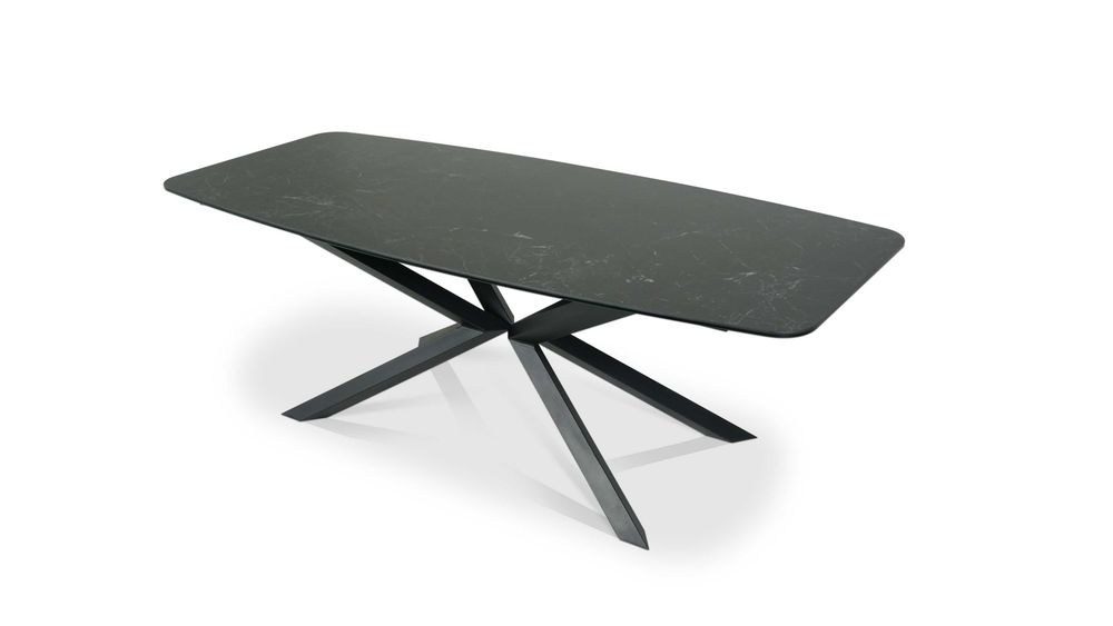 Stół ze spieku kwarcowego 220x100 Nero Greco mat