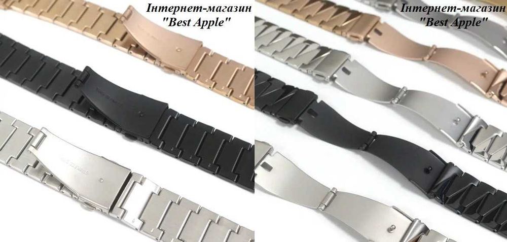 Сталевий блочний браслет, Link Stainless Steel Sawtooth для AppleWatch