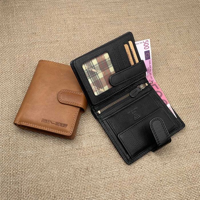 Портмоне мужское кожаное Hill Burry 6401L Германия, портмоне чоловіче