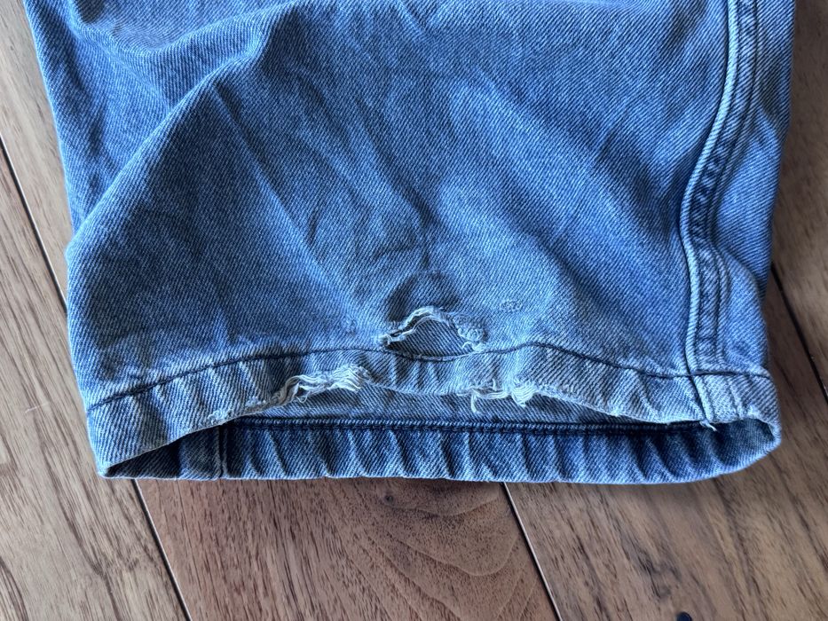 Granatowe spodnie/jeansy H&M - baggy fit