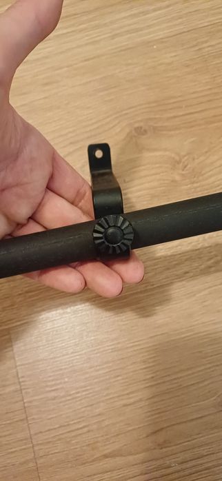 Varão para cortinas preto