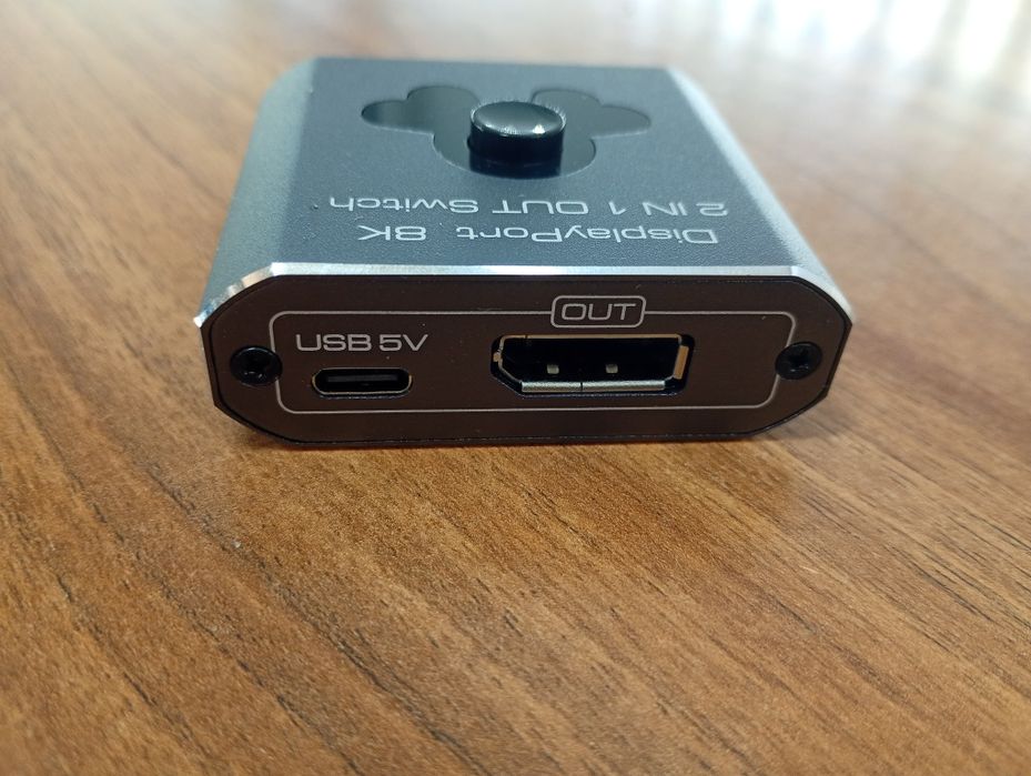 Przełącznik displayport 2 w 1 wyjście dp 8K60hz 4K144hz