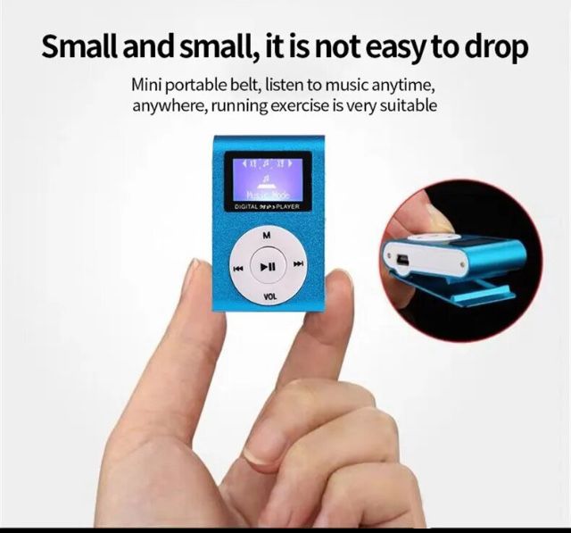 Leitor MP3 portátil  com display