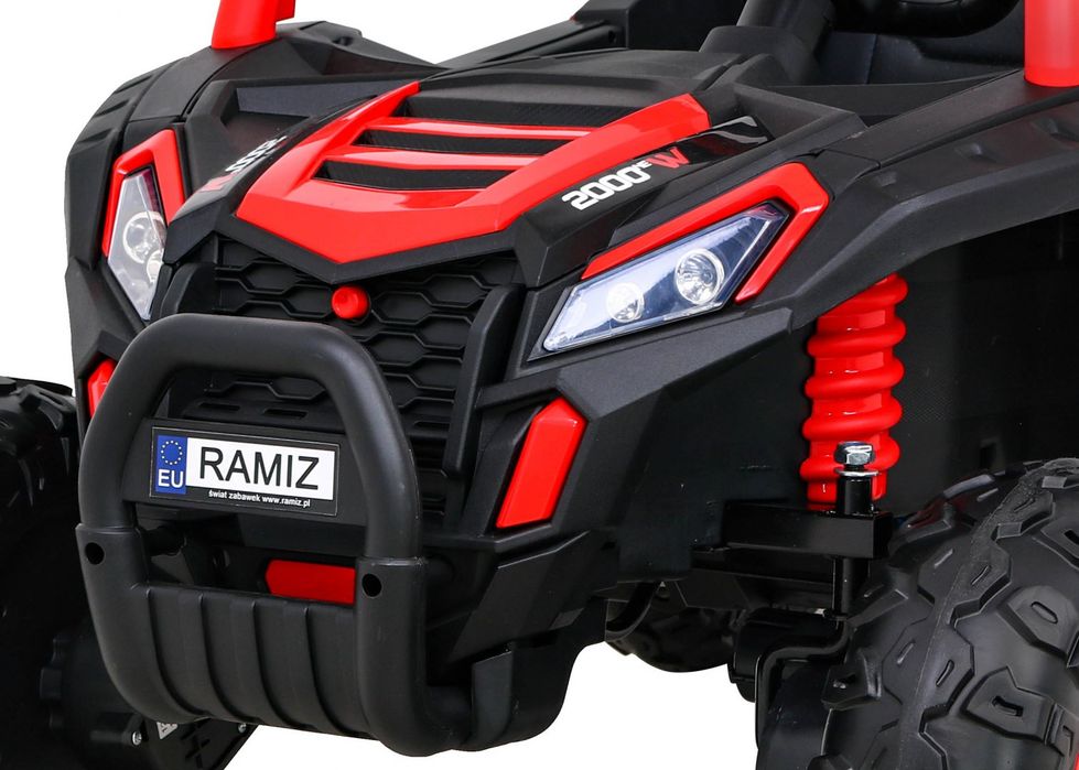 4x4 Samochód AUTO  na akumulator Buggy UTV 2000M Racing Czerwony